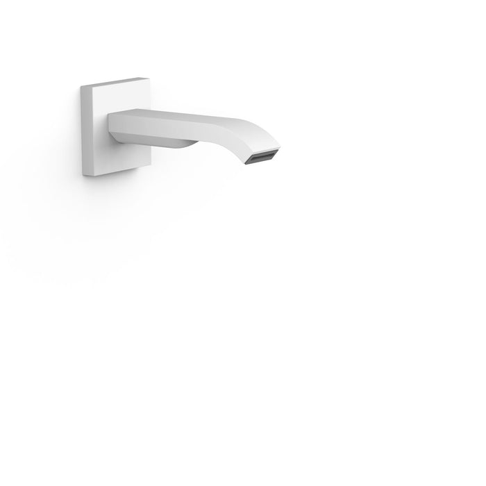 TRES 20718107BM FAUCET ACCESSORIES Fixed Wall Spout with Waterfall Outlet Matte White Color