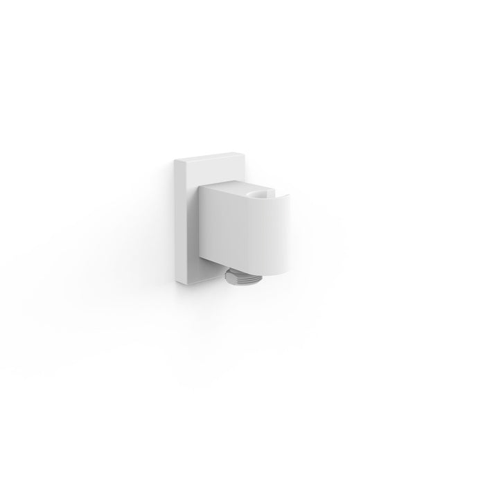 TRES 20718201BM SHOWER TECHNOLOGY Soporte Fijo con Toma De Agua para Ducha De Mano y Flexo Color Blanco Mate
