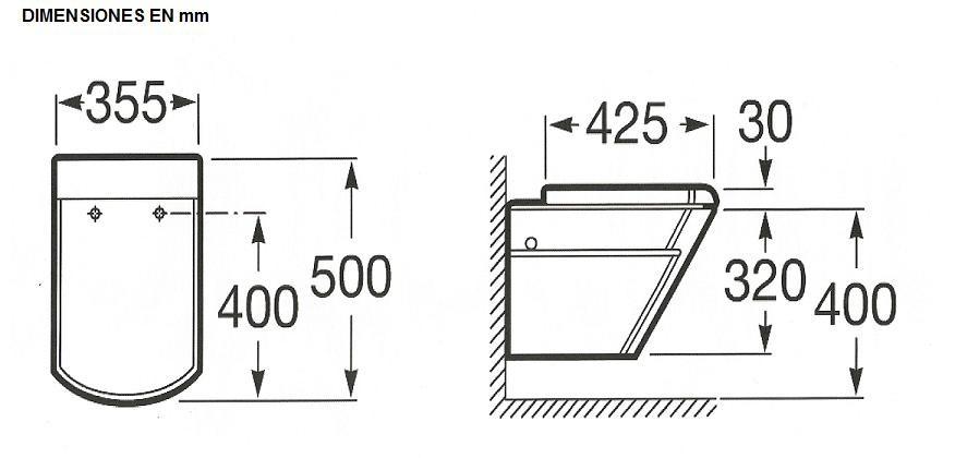 ROCA A346627000 HALL Wall Hung Toilet