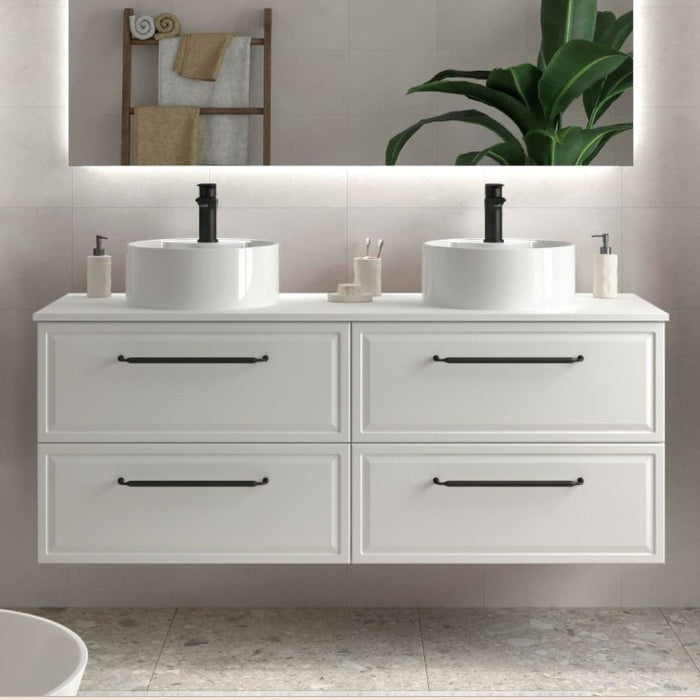 SALGAR 121840 RUNA Mueble+Lavabo LISBOA 140cm Blanco Mate