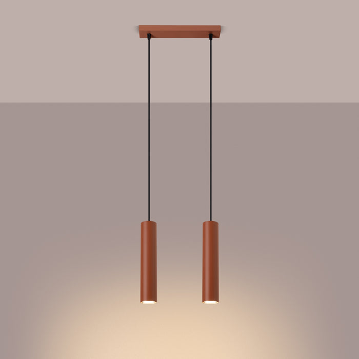 SOLLUX SL.1490 Lámpara colgante LAGOS 2 rojo ocre ocre rojo