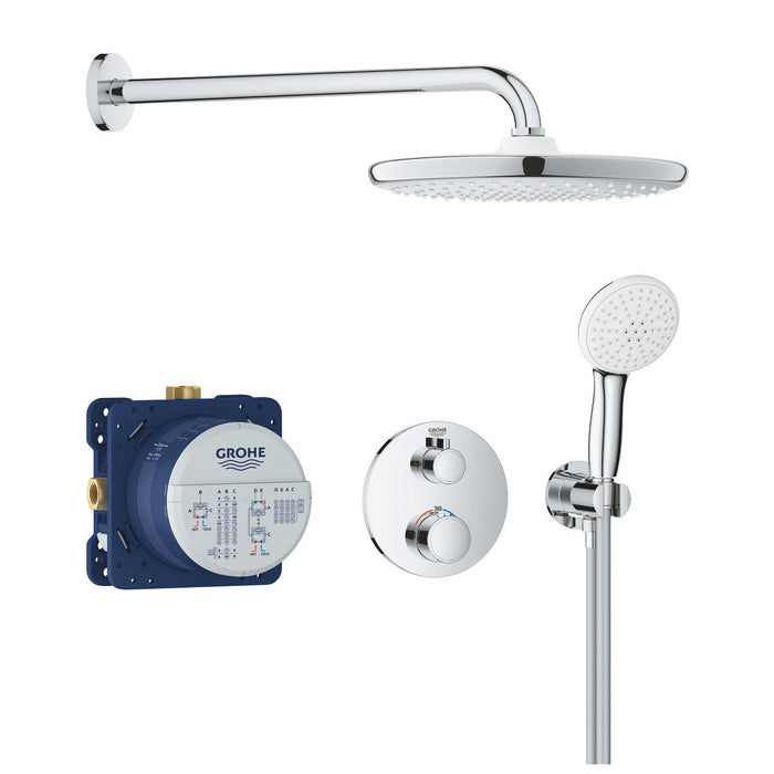 GROHE 34 872 000 TEMPESTA 250 smartbox Grohtherm Conjunto empotrado con ducha mural Cromo