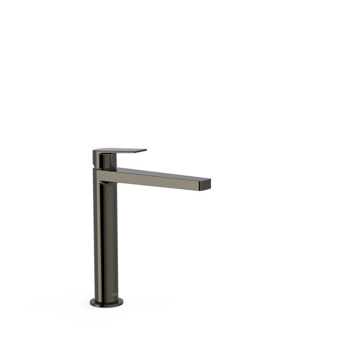 TRES 21120301KM PROJECT-TRES High Spout Single Handle Basin Sink Metallic Black Color
