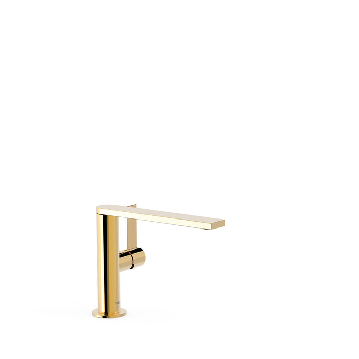 TRES 21120501OR PROJECT-TRES Grifo Monomando con Maneta Lateral para Lavabo Color Oro 24K