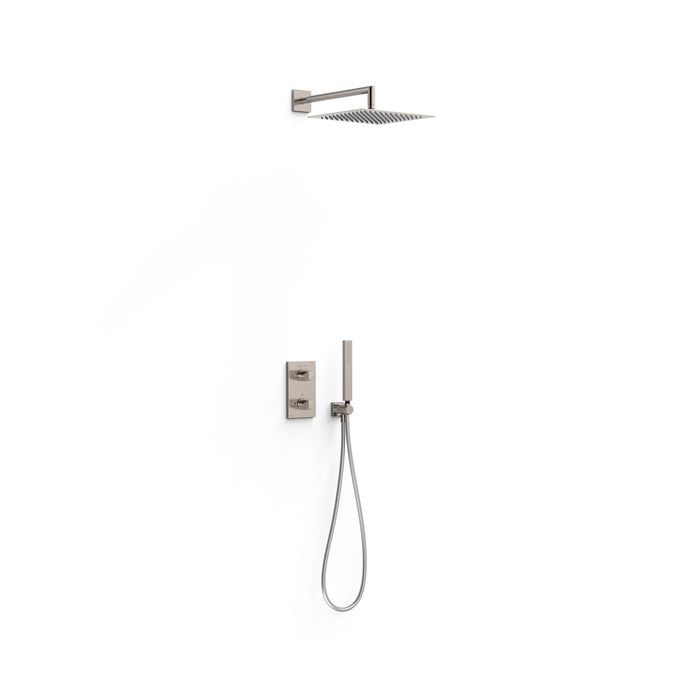 TRES 21125004AC THERM-BOX 2-Way Built-in Thermostatic Faucet Kit Shower Color Steel
