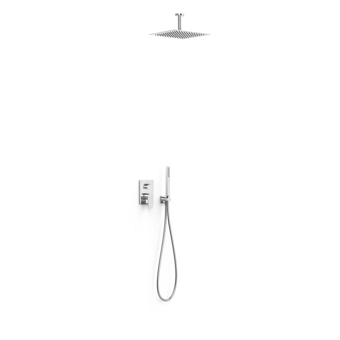 TRES 21128003 PROJECT-TRES Rapid-Box 2-Way Recessed Single-Handle Faucet Kit for Shower Chrome