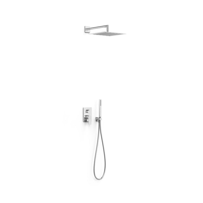 TRES 21128004 PROJECT-TRES Rapid-Box 2-Way Recessed Single-Handle Faucet Kit for Shower Chrome