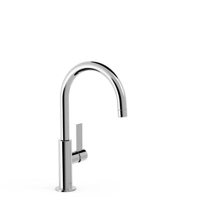 TRES 21190501 PROJECT-TRES High Spout Single-Handle Faucet with Side Handle for Chrome Sink