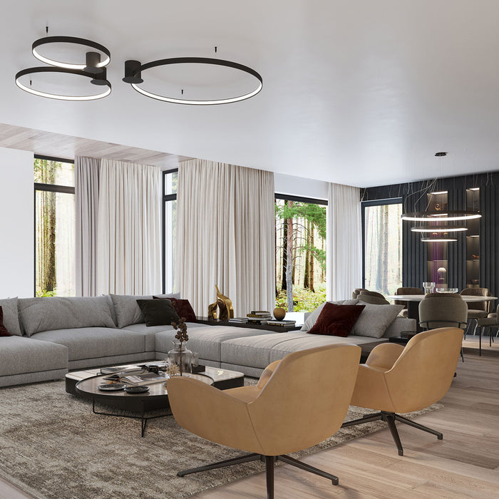 SOLLUX TH.212 Chandelier RIO 2 55 78 Black LED 4000K