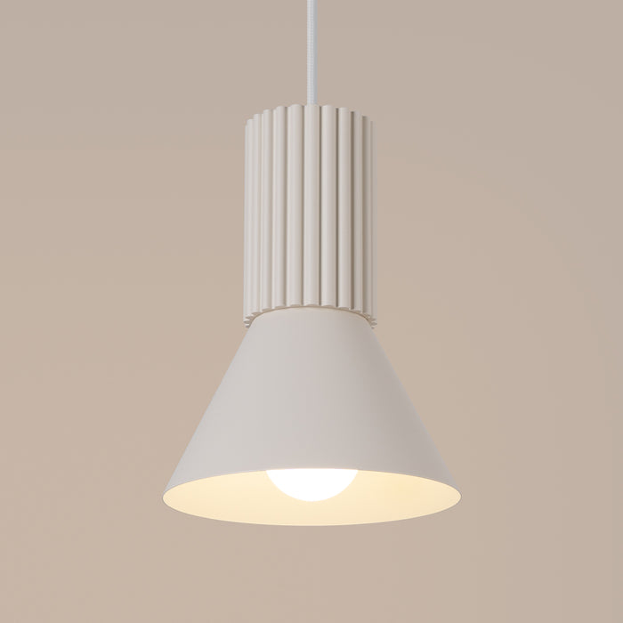 SOLLUX SL.1870 Lámpara colgante ESTRIA 1 beige beige