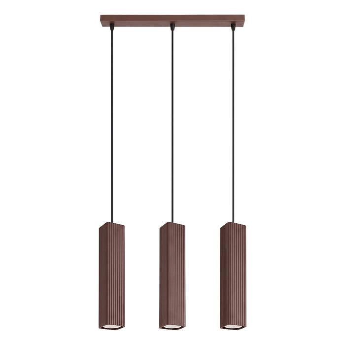 SOLLUX SL.3240 Lámpara Colgante Rayo 3L Marrón