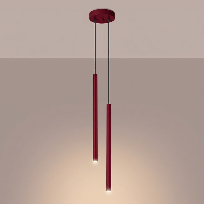 SOLLUX SL.2122 Lámpara colgante PASTELO 2 burdeos