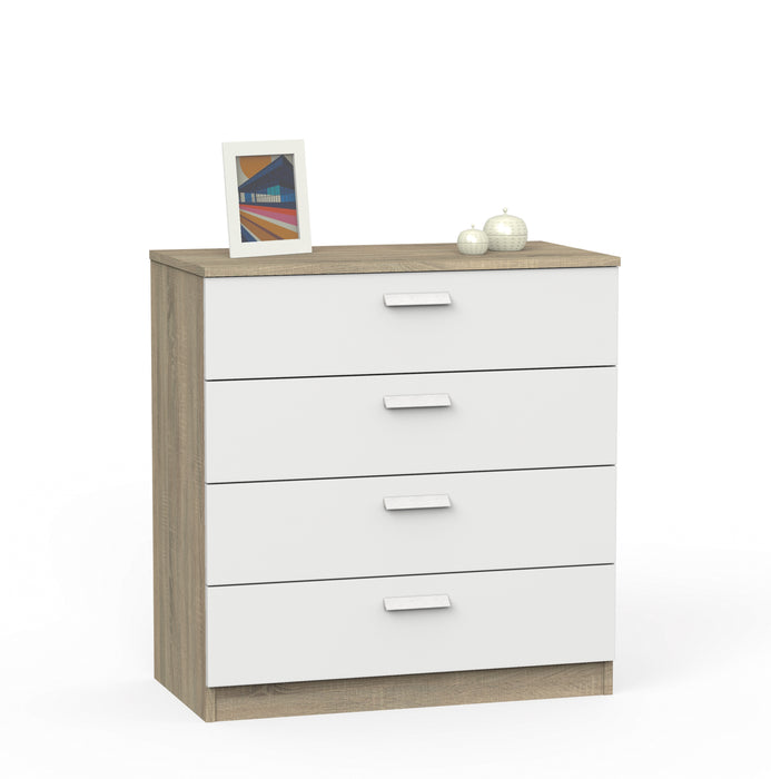 PITARCH FURNITURE Tibet Chest of Drawers Cambrian Oak/White