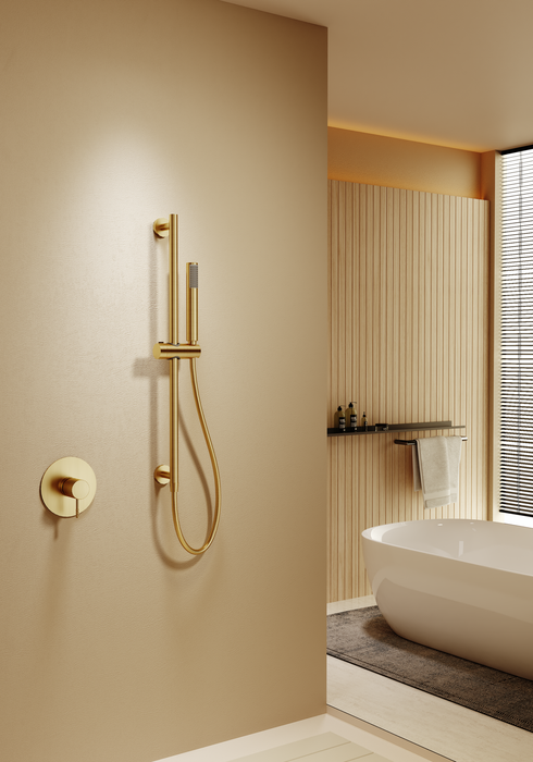 IMEX SMG053/OC GENOVA-PIAMONTE Conjunto Monomando Ducha Oro Cepillado