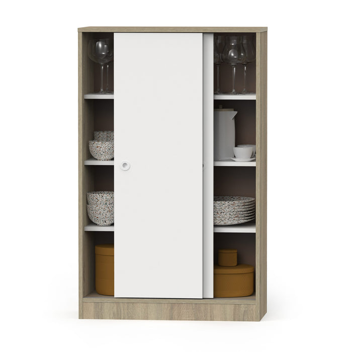 MUEBLES PITARCH Multipurpose Low Sliding Oak Cambrian/White