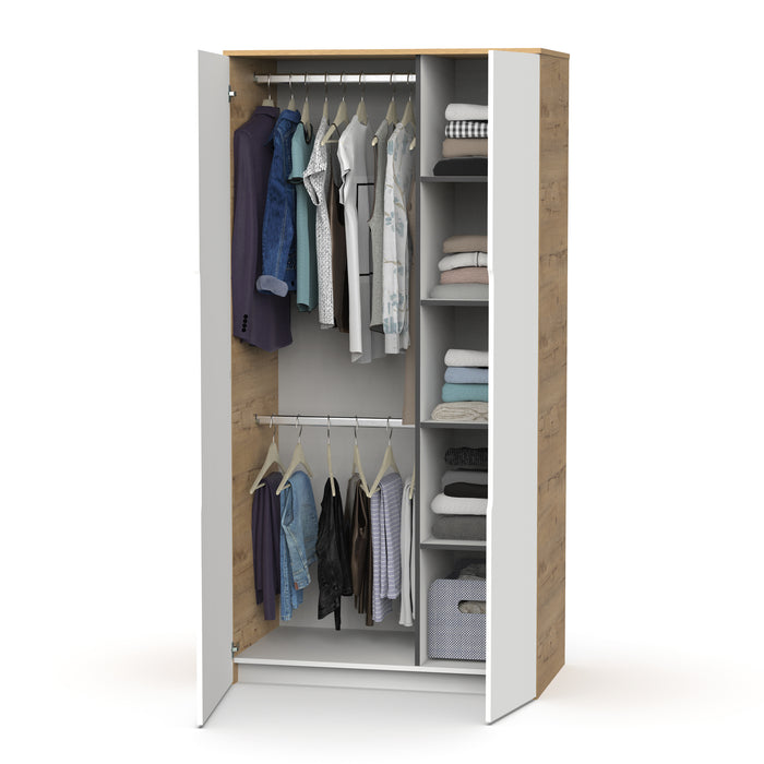 MUEBLES PITARCH Armario Noa Roble gold/Blanco