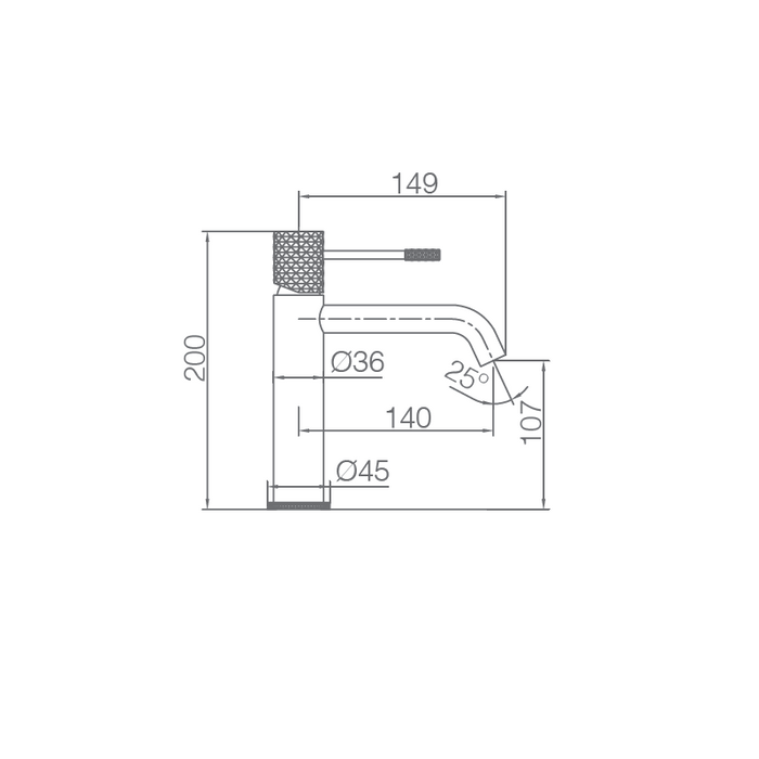 IMEX BDG053-1NQ GENOVA-PIAMONTE Monomando Lavabo Niquel