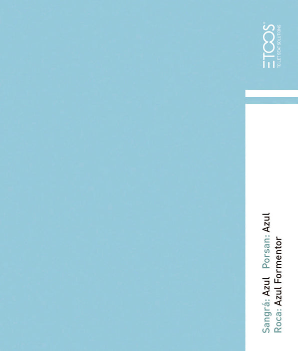 ETOOS 02007008 LORENTINA Tapa WC Roca Color Azul Formentor