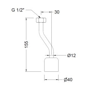 GENEBRE 1018 04 Bajante Curvo 1/2"" 15,5CM