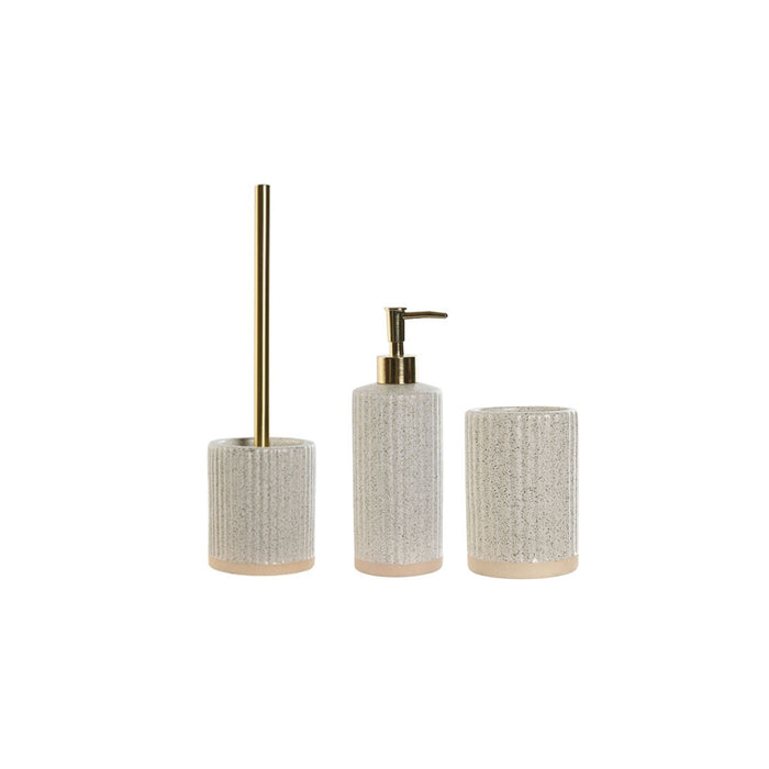 ARCOBAÑ FCMUNICH MUNICH  Lote Escobillero + Dosificador/dispensador + Vaso Mate Beige