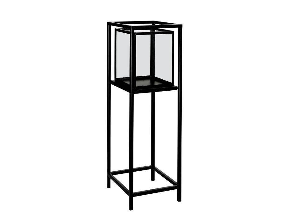 ANDREA HOUSE AX71539 Portavelas Pie Metal Negro 23x23x71,5 CM