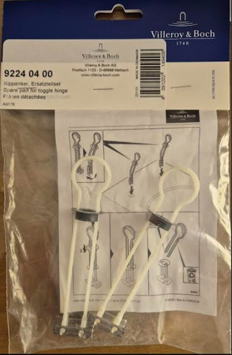 VILLEROY & BOCH 9224 04 00 Seat Mounting Set for WC Seats