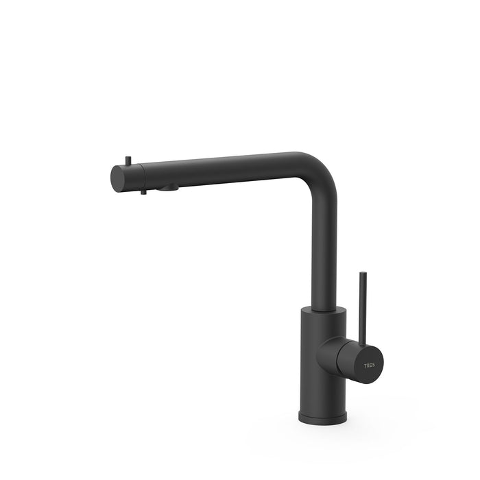 TRES 23045303NM KITCHENS 2-Way Single-Handle Tap Filtered Water Matte Black Color