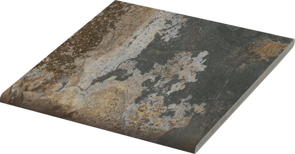 DUNE ARDESIA MULTICOLORE BULLNOSE 14,7x14,7 Porcelánico