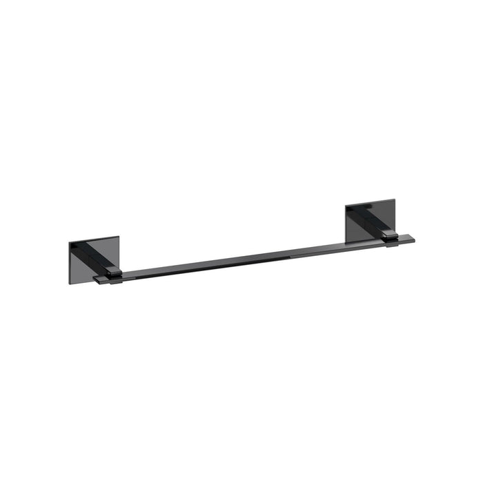 BELTRAN 10771 MONACO Black Chrome Towel Bar 36cm Adhesive