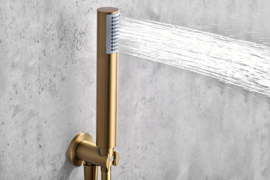 IMEX GTT039/OC TÍVOLI Conjunto Ducha Termostático Empotrado Color Oro Cepillado