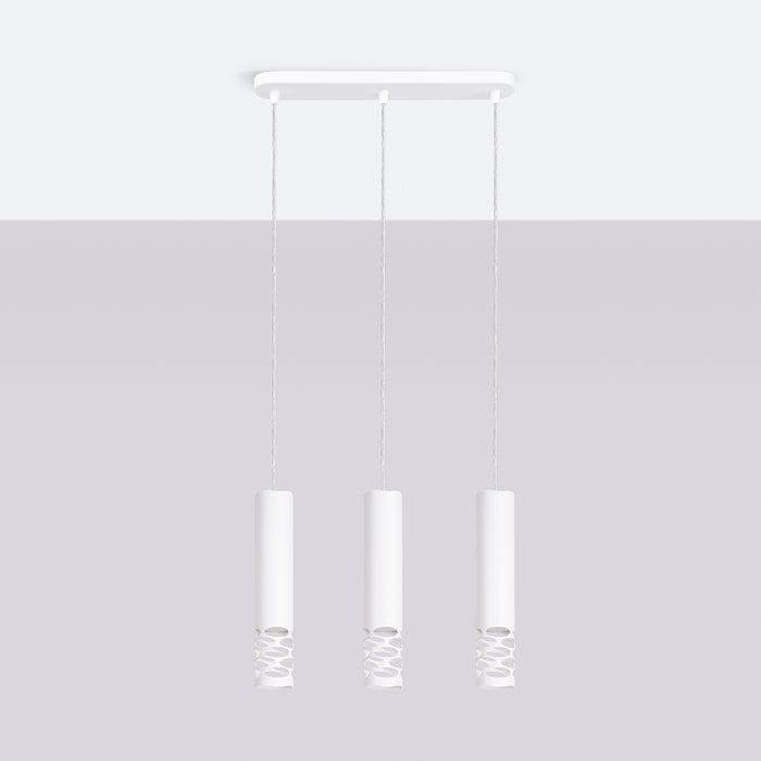 SOLLUX SL.1693 Lámpara colgante LIRO 3L blanca blanco