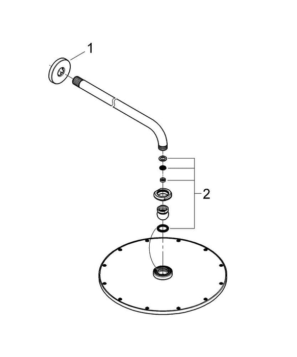 GROHE 25 248 DL1 ESSENCE Monomando para baño ducha 1/2" Montado a suelo cobre cepillado