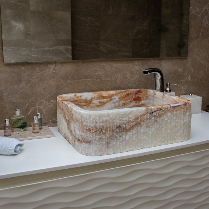 FORZINI FZ-LG-ONX-114 PORTUNUS Lavabo de ónix Verde claro