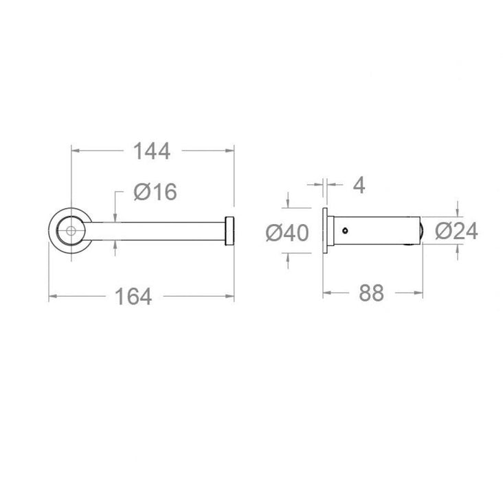 RAMONSOLER PORT11 ERGOS Portarrollos Acero Inox Cepillado