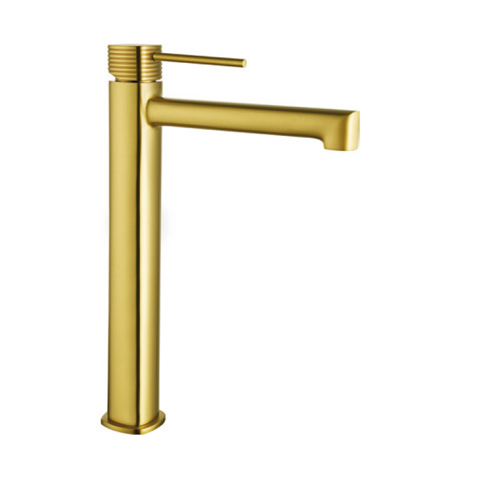 IMEX BDF065-3OC FIRENZE-SASSARI Monomando Lavabo Alto Oro Cepillado