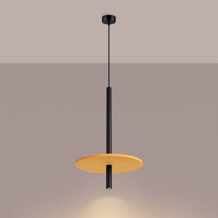 SOLLUX SL.1880 Lámpara colgante FELTRO 1 negro/amarillo amarillo/negro