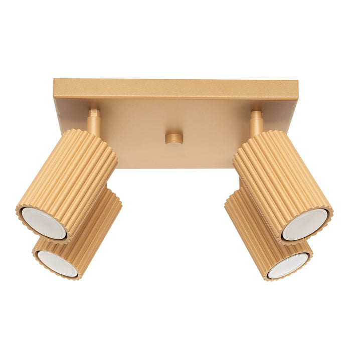 SOLLUX SL.1564 KARBON Lámpara De Techo 4 Oro