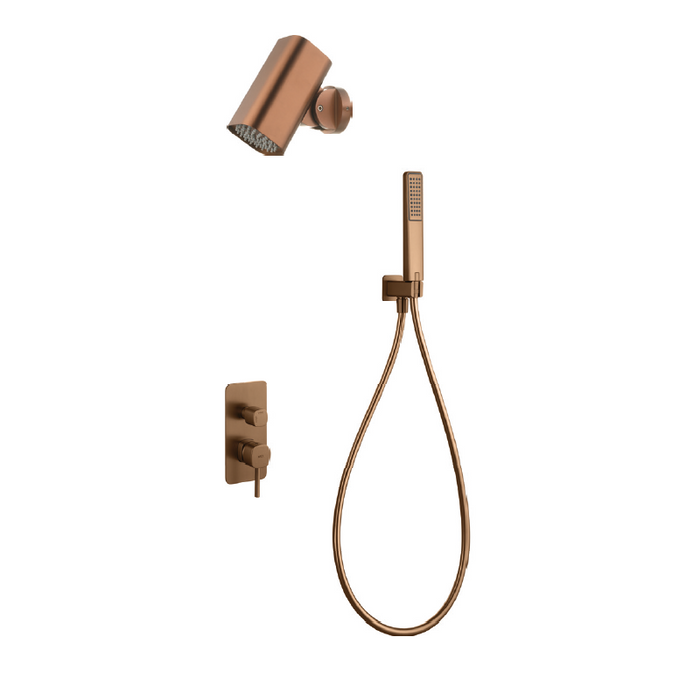 IMEX GPT064-T/ORC TOSCANA-AREZZO Monomando Conjunto Empotrado Oro Rosa Cepillado