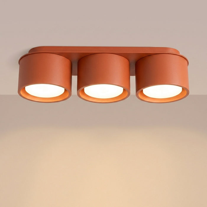 SOLLUX SL.2452 Plafón MODO 3 ocre rojo Gx53
