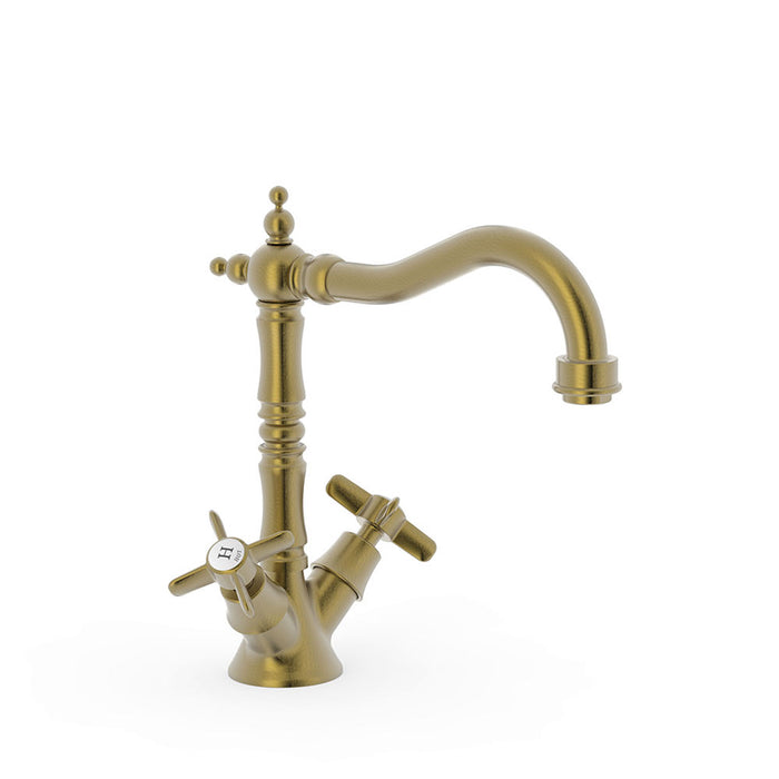TRES 24210902LM CLASIC Matte Old Brass Two-Handle Tap
