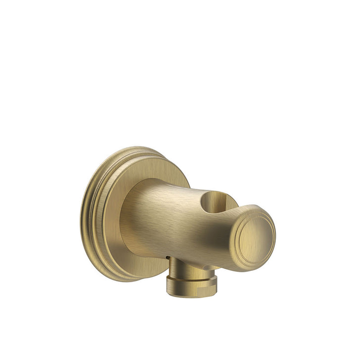TRES 24218201LM TRES CLASIC Fixed Support with Water Inlet for Hand Shower and Hose Matte Old Brass Color