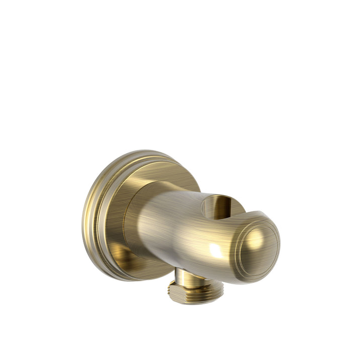 TRES 24218201LV TRES CLASSIC Fixed Support with Water Outlet for Hand Shower and Hose Old Brass Color