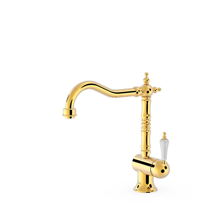 TRES 24234101OR COCINA Grifo Monomando Fregadero Color Oro 24K