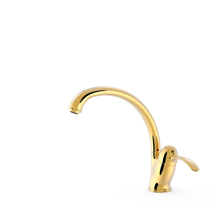 TRES 24244101OR KITCHEN Single-lever Sink Faucet Gold Color 24K