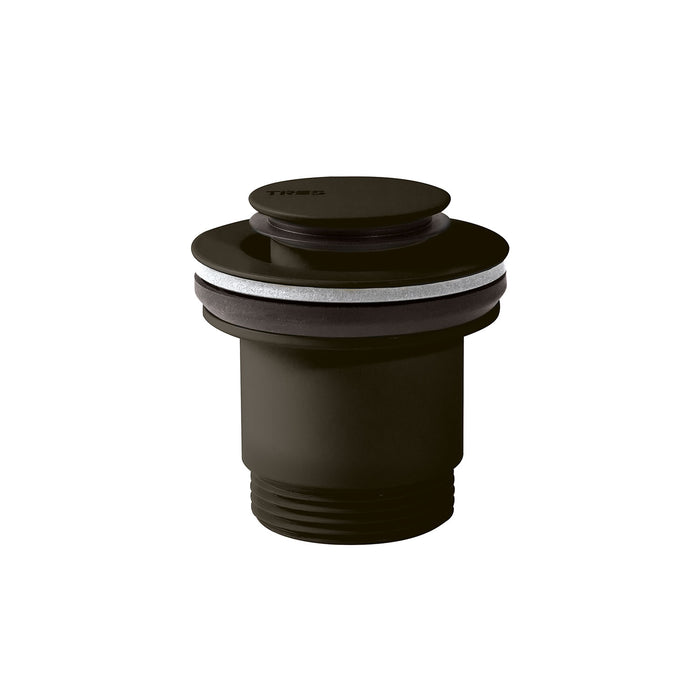 TRES 24284002KMB COMPLEMENTOS DE GRIFERÍA Válvula De Desagüe Click-Clack Simple-Rapid para Lavabo Color Negro Bronce