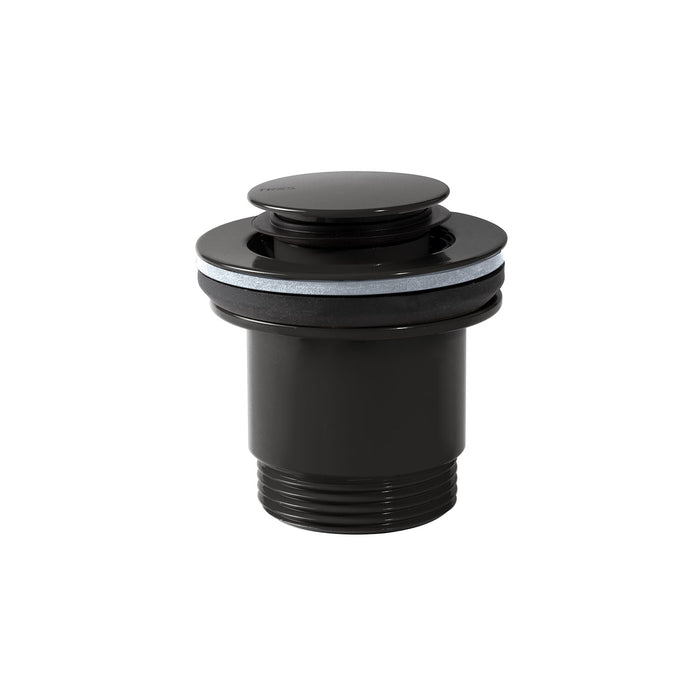 TRES 24284002NE COMPLEMENTOS DE GRIFERÍA Válvula De Desagüe Click-Clack Simple-Rapid para Lavabo Color Negro