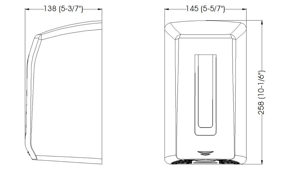 MEDICLINICS M04AC SMARTFLOW Secamanos ABS Brillo 24/48 Horas Mediclinics 