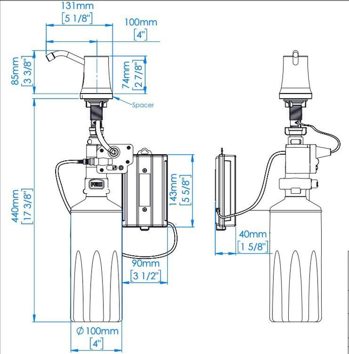 MEDICLINICS DJ0252AC Dosificador Automático De Encastre 5 a 7 Días Mediclinics 