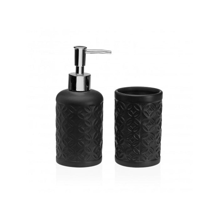 ARCOBAÑ FCTOLEDON  Set Dosificador + Vaso Toledo Negro
