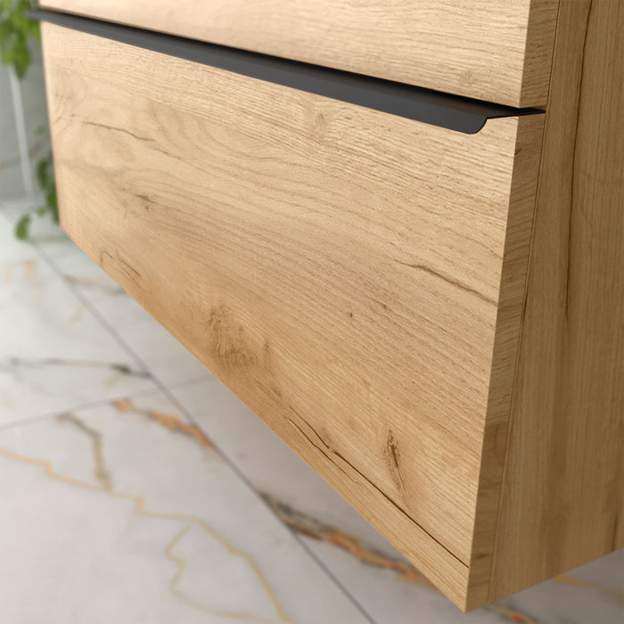 SALGAR NABUA Mueble de Baño con Lavabo y Encimera 120 cm Roble